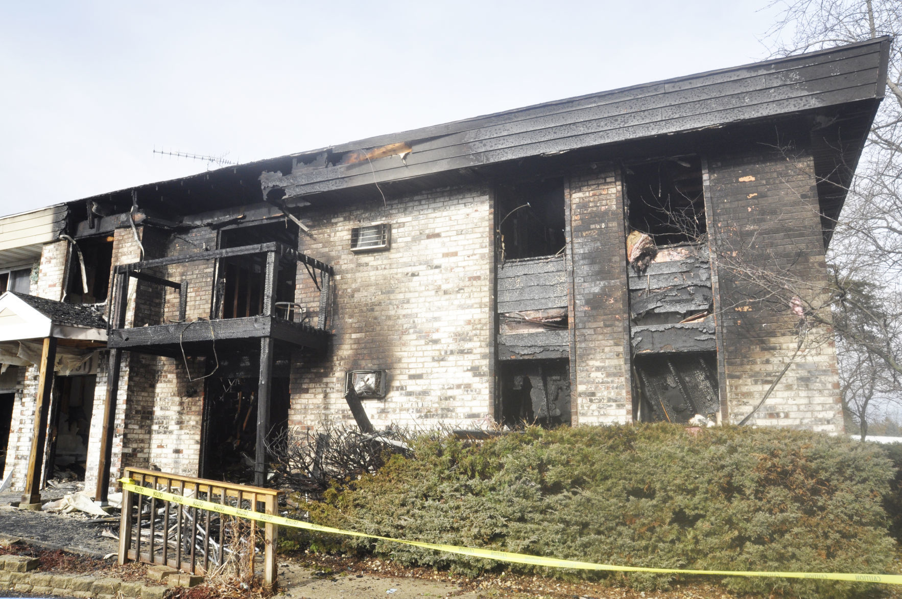 Pebblebrook Apartments fire building aftermath